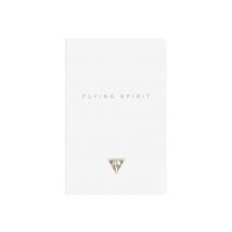 1 Carnet - 9 X 14 Cm - Flying Spirit White - Clairefontaine - 96 Pages Lignées - Designs Assortis