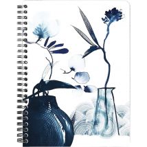 Carnet À Spirale - Format A5 14,8 X 21 Cm - Inkebana - Clairefontaine - 120 Pages Lignées - Bleu