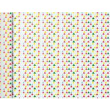 Papier Cadeau - 5 X 0,35 M - Motif Géométrique Petits Triangles De Couleur - Clairefontaine