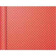 Papier Cadeau - 5 X 0,35 M - Motif Géométrique Carré Rouge - Clairefontaine