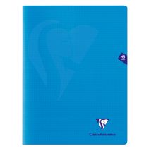 Cahier Polypro - Format 24 X 32 Cm - Mimesys - Clairefontaine - 48 Pages - Rose