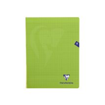 Cahier Mimesys Vert - 24 X 32 Cm - 48 Pages - Grands Carreaux - Clairefontaine