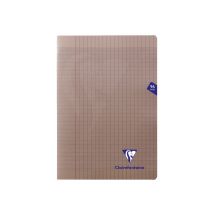 Cahier Mimesys Noir - 21 X 29.7 Cm - 96 Pages - Grands Carreaux - Clairefontaine