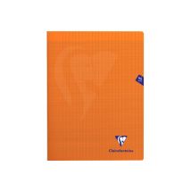 Cahier Mimesys Orange - 24 X 32 Cm - 96 Pages - Grands Carreaux - Clairefontaine