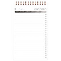 Bloc De Bureau Clairefontaine - Noir - 12 X 20 Cm - My Task Manager Age Bag - 250 Pages Détachables