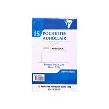 Clairefontaine - Enveloppe - Commercial - International C5 (162 X 229 Mm) - Autocollant - Blanc - Pack De 15