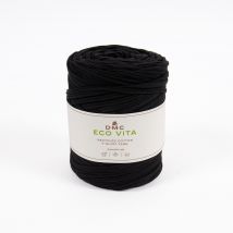 Fil À Tricoter/cocheter Dmc - Eco Vita T-shirt Yarn - Noir - Dmc