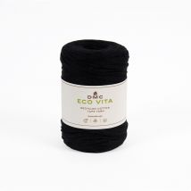 Fil À Tricoter/cocheter Dmc - Eco Vita Tape Yarn - Noir 2 - Dmc