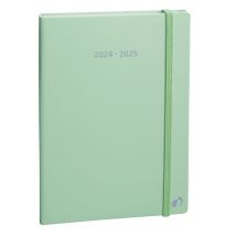 Agenda Scolaire Semainier 2024/2025 Quo Vadis - Vert - 16 X 24 Cm - Plan Week Pastel