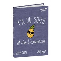 Agenda Scolaire Journalier 2022/2023 - Shaman - 12 X 17 Cm - Quo Vadis - T'As Du Soleil Et De L'Ananas