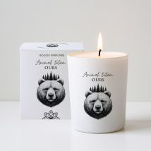 Bougie Végétale Parfumée La Chandelière - Animal Totem Ours - 180g