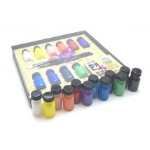 Coffret 12 Couleurs De Base 10 Ml + 3 Pinceaux Corect'paint - Corector