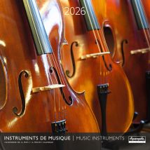 Calendrier Mural 2026 Pictura - Instruments De Musique - 30 X 30 Cm