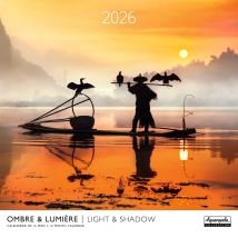 Calendrier Mural 2026 Pictura - Ombre Et Lumière - 30 X 30 Cm