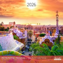 Calendrier Mural 2026 Pictura - Patrimoine Mondial - 30 X 30 Cm