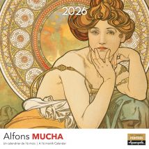 Calendrier 2026 Pictura - Mucha Alfons - 30 X 30 Cm
