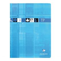1 Cahier De Travaux Pratiques - 24 X 32 Cm - Clairefontaine - 80 Pages Grands Carreaux - Coloris Assortis
