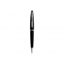 Stylo Bille - Bleu - Carène Laqué Noir, Finitions Palladium - Pointe Moyenne - Waterman