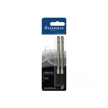 Pack De 2 Recharges Roller Waterman - Pointe Métal Fine - Noir