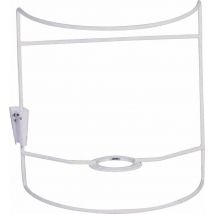 Carcasse En Rilsan - Applique Murale 1/2 - 15 Cm - Blanc - Graine Creative