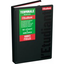 Agenda Scolaire Journalier 2025/2026 L'Etudiant - Noir - 12 X 18 Cm - Bac Terminal