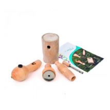 Coffret En Carton Avec 5 Appeaux Soufflés