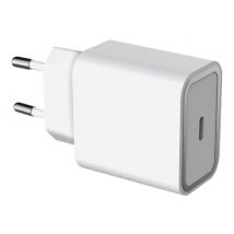 Force Power Lite - Adaptateur Secteur - 100 % De Plastique Recyclé - 25 Watt - Pd (24 Pin Usb-c) - Blanc