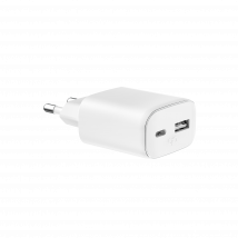 Chargeur Secteur Force Power Lite - 45w Usb A+c Pd Gan Recycle - Blanc