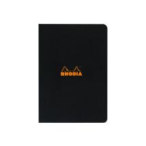 Cahier - Format A5 14.8 X 21 Cm - Classic - Rhodia - 96 Pages Petits Carreaux - Noir