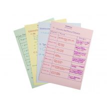 1 Chemise À Élastique 3 Rabats A5 Et 25 Fiches Bristol - Aquarel - Carton - Aquarel - Exacompta - Coloris Assortis