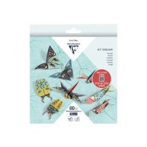 Lot De Feuilles Origami Clairefontaine - 60 Feuilles - Insectes - 70 G/m² Scrapbooking