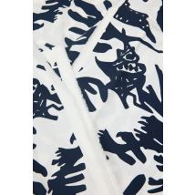 Tissu Popeline Imprimé Promod - 300 X 144 Cm - Bleu Écru - Promod Couture