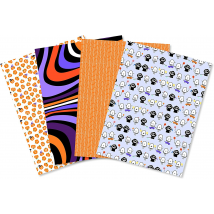 Lot De 4 Papiers Foil Halloween Décopatch - 30 X 40 Cm - Edition Limitée - Decopatch