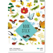 Carnet De Stickers Autocollants Maildor - Book Stick' - Botanique - 674 Pièces