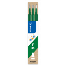 Lot De 3 Recharges Pour Stylo Roller Effaçable - Vert - Frixion Ball & Frixion Ball Clicker- Pointe Fine - Pilot