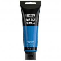 Tube 118 Ml De Peinture Acrylique Liquitex - Basics - Bleu Fluorescent