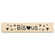 Tampon En Bois - Bisous - Aladine