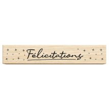 Tampon En Bois - Félicitations - Aladine
