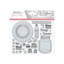 Aladine Bullet Journal Trackers 1 - Ensemble De Timbre D'Artisanat - Clair