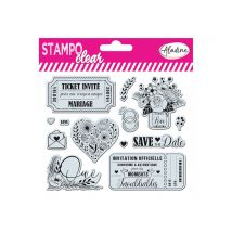Stampo Clear - Mariage Ticket - Aladine