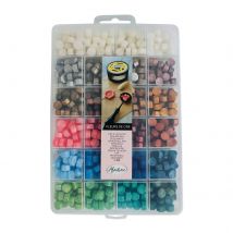 Boite Fleurs De Cire À Cacheter 24 Couleurs - Aladine Scrapbooking