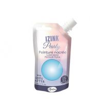 Peinture Nacrée Izink Pearly - Aladine - 80 Ml - Bleu Ciel