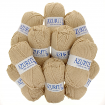 Lot De 10 Fils À Tricoter Azurite - Tradition - Beige Clair 3057