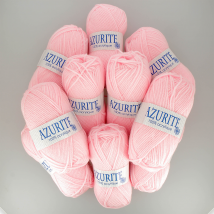 Lot De 10 Fils À Tricoter Azurite - Tradition - Rose Layette 3011