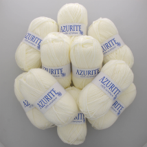Lot De 10 Fils À Tricoter Azurite - Tradition - Ecru 211