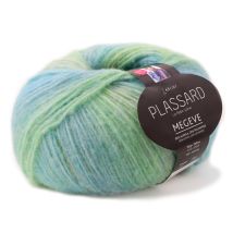 Fil À Tricoter Plassard - Megève - Turquoise Et Vert