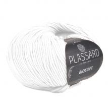 Fil À Tricoter Plassard - Biosoft - Blanc