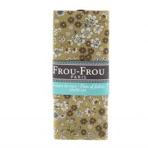 Coupon De Tissu Frou Frou - 45x55 Cm - Fleuri Moutarde - Frou-Frou