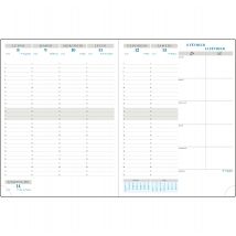 Recharge Agenda Semainier 2026 Exacompta - 21 X 27 Cm - Horizon 27