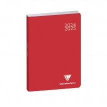 Agenda Scolaire Journalier 2024/2025 Exacompta - Rouge - 10 X 15 Cm - Forum Work & After Classic